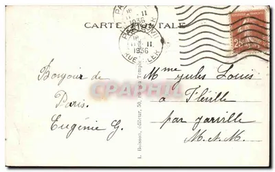 Paryż - Wieża Eiffla i Most Ieny — J. H. wydawca, n° 102 — Rewers