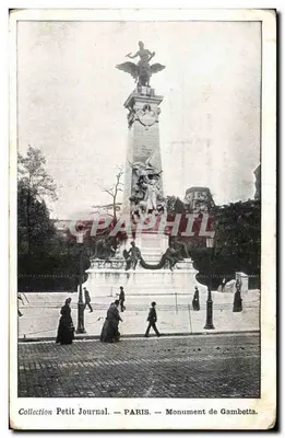 Monumento de Gambetta — Paris — Coleção Petit Journal
