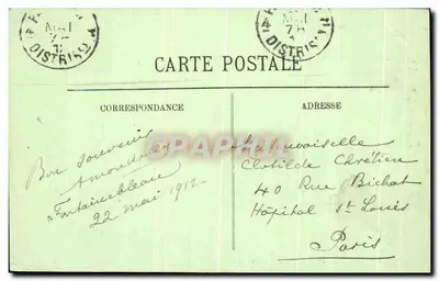 Fontainebleau — O Ferro de Cavalo — LL. — n° 366 — Verso