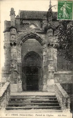 Triel (Seine-et-Oise) — Portal da Igreja — ND Phot.