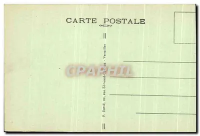 Bilhete postal antigo Jean Hamon protetor de Racine — Verso