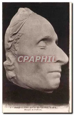 Maschera di Pascal — Abbazia di Port-Royal des Champs (S.-et-O) — Editore F. David, Versailles