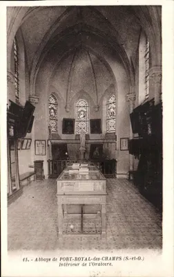 Abbazia di PORT-ROYAL-des-CHAMPS (S.-et-O.) — Interno dell'Oratorio — editore F. David, Versailles