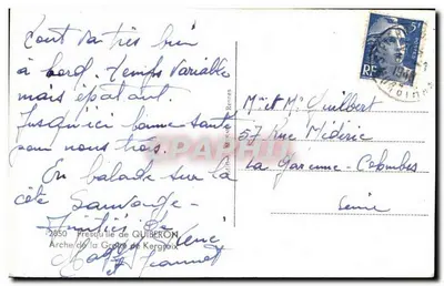 Arcus w jaskini Kergreix — Półwysp Quiberon — Loïc — Rewers