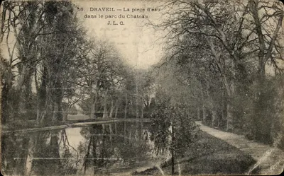 Draveil — A peça d'água no parque do Castelo — J.L.C. n°16