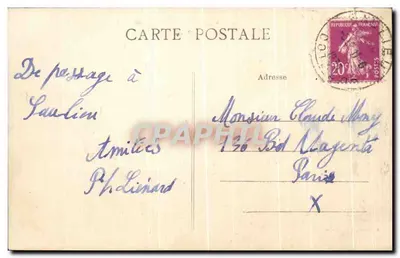 Vista de uma antiga porta de Saulieu na Borgonha, dita N.D. — A. Duciel, editor, Saulieu, n°61 — Verso