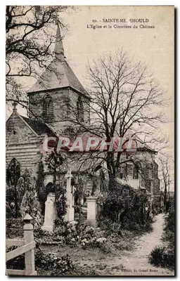 Sainte-Me-Ehould — L'Église et le Cimetière du Château — Édition du Grand Bazar