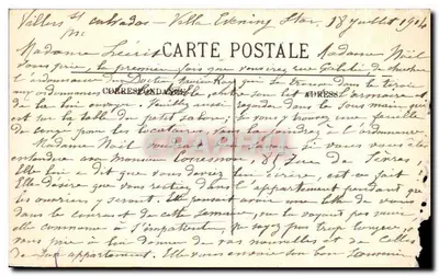Cartolina d'epoca Villers Sur Mer Les Planches — Verso