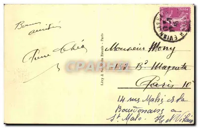 EVIAN-les BAINS — La Plage et le Lac — LL — n° 235 — Verso