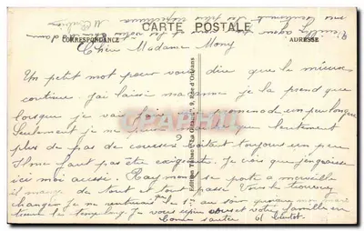Saumur (M.-et-L.) — La Loira y el Castillo Fuerte — A.B. — Reverso