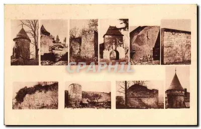 Vaucouleurs — O que resta dos muros espalhados pela cidade — Ed. H. Bataille - Ph. A. Noël