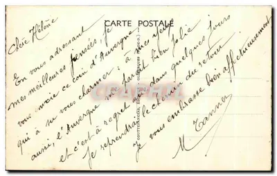 L'Auvergne — G.D.O. 1505 — Mont-Dore — Gorges d'Enfer — Achterkant