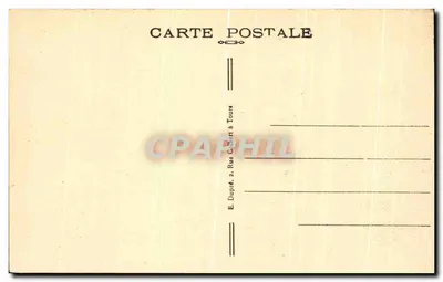 Tours (Indre-et-Loire) — Ogólny widok Loary, mostu kamienianego, katedry Świętego Gatiana i zachodniej części miasta — A.P. — Rewers