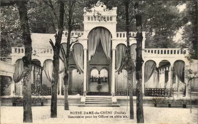 Notre-Dame-du-Chêne (Doubs) — Santuário para os Ofícios ao ar livre — editor não identificado, n° de série não visível