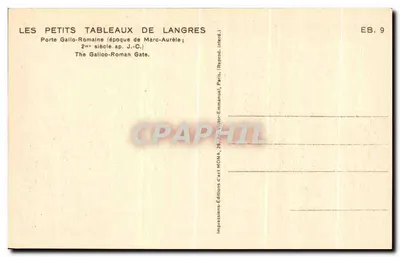 Drzwi gallo-rzymskie — Langres — Wydawnictwo Mona — Rewers