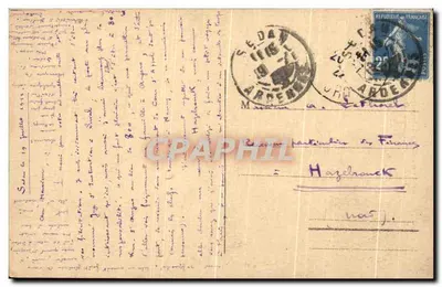 Sedan-Floing — Monument « Les Braves Gens » — A. Suzaine fils, Sedan — Verso