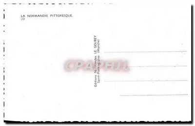 Scena wioskowa — trzech postaci na zewnątrz — wydawca Goubeey, n°20 — Rewers