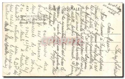 Abpia d'Houe, jezioro Bourget — Pittoreska Savoja — wydawca GIMY — Rewers