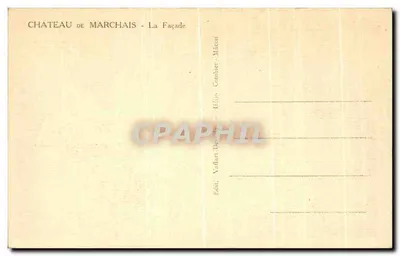 Castelo de Marchais — A Facha — Vaffart-Develay, Hélio Combier, Mâcon — Verso