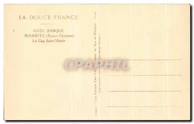 De Kaap Saint-Martin — Biarritz (Laag-Lotharingen) — Uitgever Yvon, n°1 — Achterkant