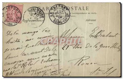 Le Tréport — Clocher de l'Église (XVIe Siècle) — Collections ND Phut — Verso