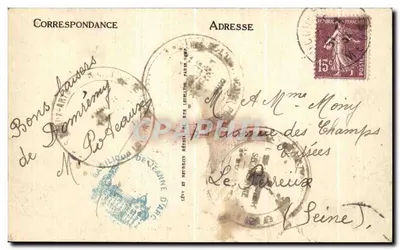 Domrémy — A Casa de Santa Joana d'Arc e Estátua (de Mercié) — LL. — Verso