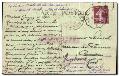 Châtelguyon — Katedra i Krzyż na Wzgórzu Châtelguyon — Ideal, nr 2604 — Rewers