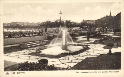 Royan — Les nouveaux Jardins du Casino Municipal — Edition des Nouvelles Galeries, Royan, n°287