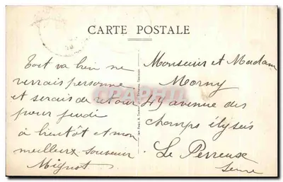 Lyon — O Ponte Lafayette e as Garças — editor A. Thirou, n°47 — Verso