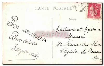 Cholet — Kawiarnia i Rue du Commerce — Puhl. Choletaise édit, Cholet — Rewers