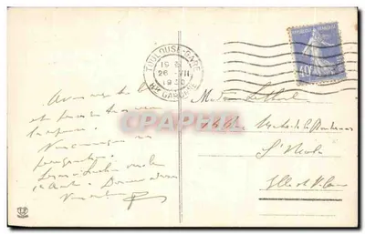 Toulouse - Kruispunt van de Rue d'Alsace-Lorraine en het Boulevard de Strasbourg — Achterkant