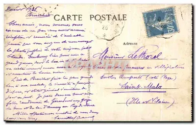 Pornichet (Loire-Inf) — Ogólny widok plaży, blisko kasyna — F. Chapaquédé — Rewers