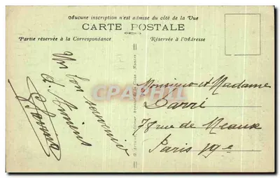 Amiens — Abside katedry — Wydawca G. Artaud, n°26 — Rewers
