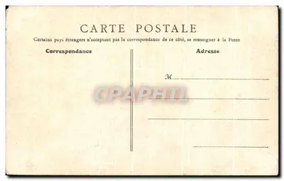 Stara pocztówka Paryż Most Alexandre III łódź rybak — Rewers