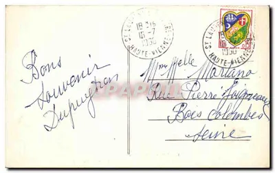 Rochechouart — O Castelo — As Arcadas — Impr. J. Dupanier — Verso