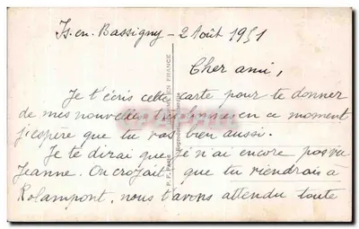 Mężczyzna przy telefonie — zdjęcie atmosferyczne — P.F. nr 623 — Rewers