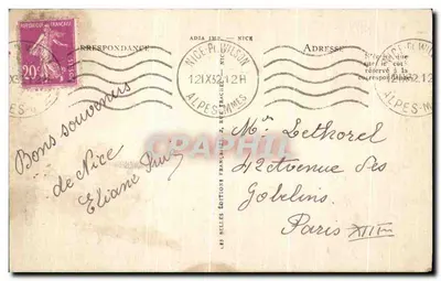 Nice — Panorama z Mont-Boron — LL — n°319 — Rewers