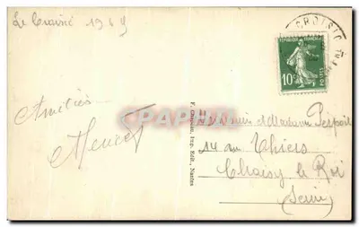 Le Croisic (Loire-Inf.) — A Gruta do Sable-Menu — F. Campoau, Imp. Edit., Nantes — Verso