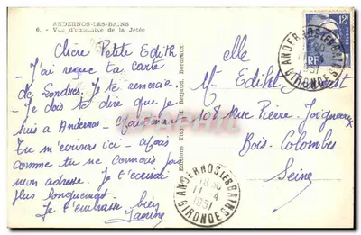 ANDERNOS-LES-BAINS — Vista geral da Ponta — Éditions Tito — Verso
