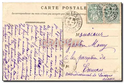La Roche-sur-Yon — Église Saint-Louis — Mme Milkeau, phot.-édit. La Roche-sur-Yon, n°180 — Verso