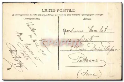 En Morvan — Château de Neuvelle, par Château-Chinon — J.C. AUTUN, n°503 — Verso