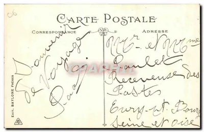 NICE - Promenade de la Jette — Wydawca Baylone Frères, nr 202 — Rewers