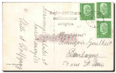 Düsseldorf. Instalação de fonte na margem da Terrasse do Reno — editor I. W. H. Nr. 427 — Verso