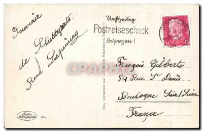 Stuttgart. Landestheater com Uhlandshöhe — Editor: Eckle & Schanbacher, n° 305 — Verso