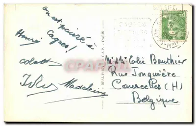 Cagnes (A.M.) — Vista geral — editor REAL-PHOTO, n° 16 — Verso
