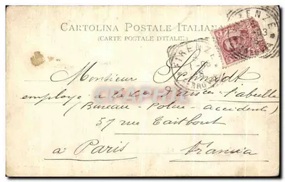 Kościół Or S. Michele — widok fasady i przejścia — Stongel & Co. Dresden n°11482 — Rewers