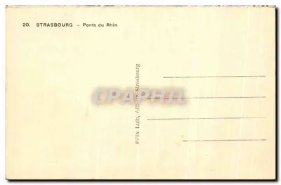 Strasbourg — Mosty na Rzecze — wydawca Félix Laub — Rewers
