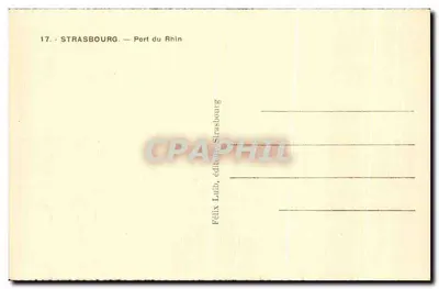 Strasburg — Port na Rzecze Reno — wydawca Félix Luth — Rewers