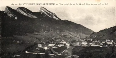 Saint-Pierre-de-Chartreuse — Vista geral e o Grande Som (2.033 m.) — LL