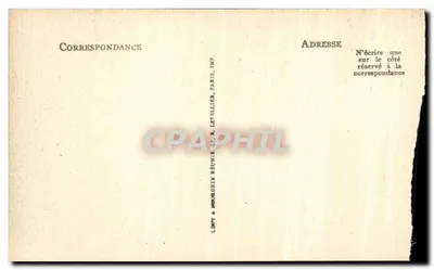 Couvent de la Grande Chartreuse — Le Réfectoire des Frères — éditeur Lévy & Mérandein Réunis, Paris — Verso